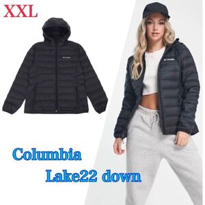 新品未使用 Columbia コロンビア レイク22ダウン フーディジャケット DownHoodedJacket ダウンフェザー レディースXXL 日本未発売 海外限定