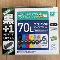 【未使用品】エコリカ プリンターインク ECI-E70L6P+BK 6色入