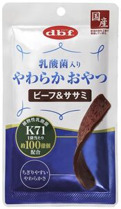 （まとめ買い）デビフペット d.b.f 乳酸菌入り やわらかおやつ ビーフ＆ササミ 40g 犬用 〔×24〕