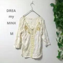 DREA my MINX ブラウス 【M】 アイボリー 5部丈 レディース