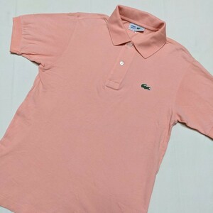 ☆SB17 LACOSTE ラコステ レディース 3 L 半袖 ポロシャツ ピンク オレンジ サーモンピンク カジュアル