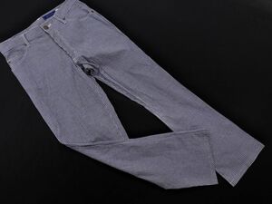 Spick & Span スピック＆スパン チェック パンツ size36/白ｘ紺 ■◇ ☆ ehc0 レディース