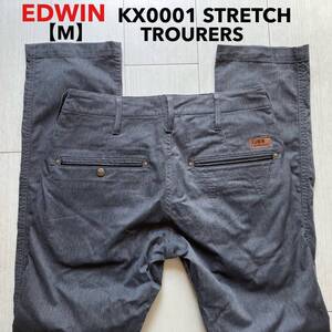 即決 サイズM エドウィン EDWIN トラウザーパンツ グレー 灰色系 KV0001 春夏 ストレッチ エクスクルーシブビンテージ