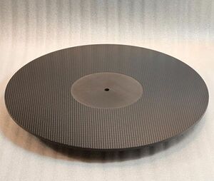 肉厚 4mm ターンテーブルシート ドライカーボン製 スリップマット LP レコード CFRP アナログ レコードプレーヤー U338