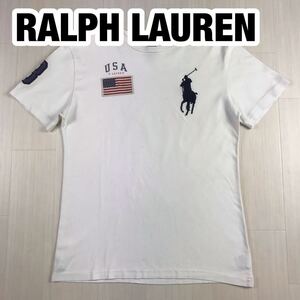 RALPH LAUREN ラルフローレン ユースサイズ 半袖Tシャツ L(14-16) ホワイト ビッグポニー