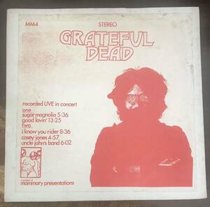 ■GRATEFUL DEAD ■Recorded Live In Concert ■1LP / Live at Winterland, October 4th / Stereo Soundboard / Vintage Vinyl / グレイト