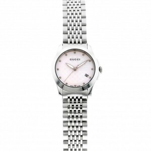 グッチ GUCCI Gタイムレス YA126535 ホワイト文字盤 新品 腕時計 レディース