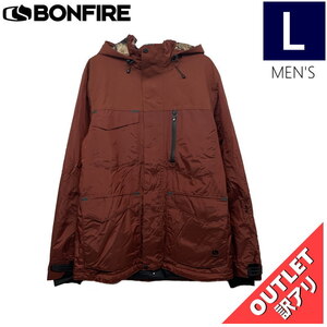 【OUTLET】 BONFIRE ENGINE STRETCH JKT カラー:BURGUNDY Lサイズ メンズ スノーボード スキー ジャケット JACKET アウトレット