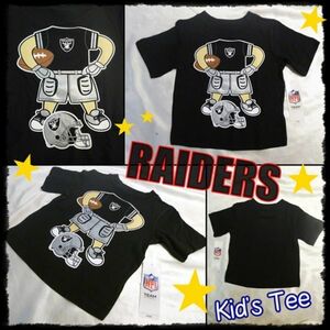 送料込　NFL　アメフト　レイダース　RAIDERS　ベビー　半袖　Tシャツ　なりきり　おもしろ　ラグビー　出産祝い　アメリカ　輸入　12M　80