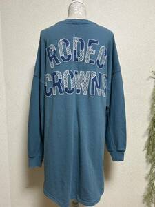 【 RODEO CROWNS★ロデオクラウンズ】スウェットワンピース・オーバーサイズ・Fサイズ