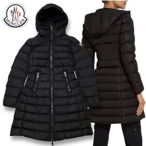 21 国内正規品 MOMCLER モンクレール TALEV DOWN JACKET タレブ ダウンコート ジャケット ジップアップ ブルゾン ブラック 00 レディース