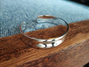 平打バングル ブレスレット925 STERLING SILVER BANGLE/シルバーバングル/シンプルデザイン/ブレスレット/シルバー925