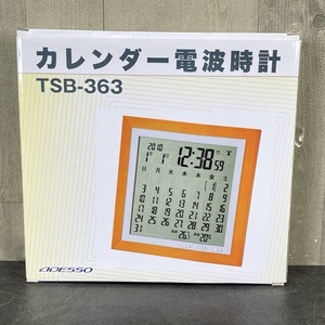 カレンダー 電波時計 【未使用品】 ADESSO アデッソ TSB-363 置時計 インテリア デジタル時計 /510378 在★7