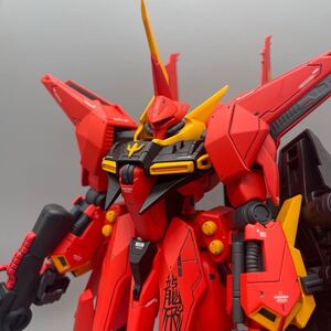 全塗装 完成品 RE バウ 機動戦士ZZガンダム ガンプラ モノアイ改造 改修 バンダイ プレミアムバンダイ