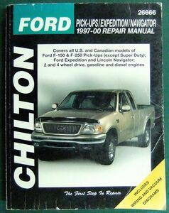 【洋書】FORD　CHILTON　PICK-UPS/EXPEDITION/NAVIGATOR　1997-00　REPAIR MANUAL　フォード・チルトン・整備書