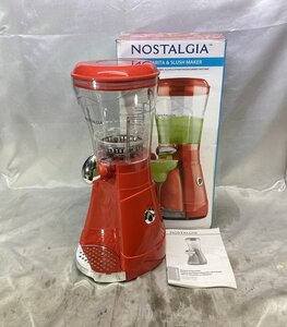 NOSTALGIA ノスタルジア MARGARITA&SLUSH MAKER フローズン スラッシュ ドリンクメーカー 簡易動作確認済み