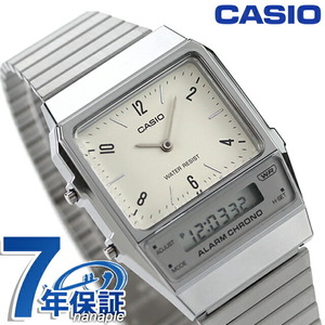 AQ-800E-7A2 カシオ クラシック チプカシ ユニセックス メンズ レディース 腕時計 ブランド カシオ casio アナデジ オフホワイト 白