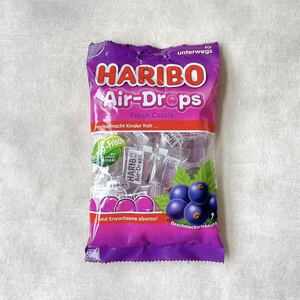 HARIBO【日本未販売】air-drops fresh cassis 100g カシス　グミ