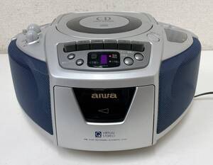 ☆【aiwa◆アイワ CDラジカセ ラジオ付き CSD-ES255】音響機器 /オーディオ /ポータブルプレーヤー /A611-118