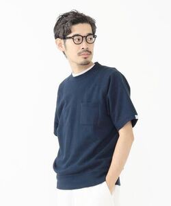 BEAMS PLUS 【別注】LOOPWHEELER / Extra Light Short Sleeve Sweat M紺