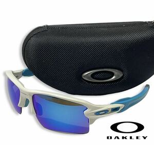 正規品 Oakley FLAK 2.0 OO9188-02 White/Sapphire Sunglasses オークリー フラック サングラス ホワイト ブルー スポーツアイウェア