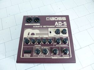 BOSS ボス AD-5 Acoustic Instrument Processor アコースティックギター用プリアンプ＆マルチエフェクター 本体のみ　m