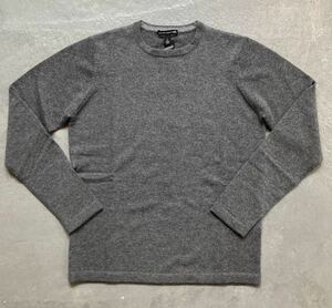 新品 autumn cashmere オータムカシミア BASIC CREW OPEN BOTTOM ベーシッククルーネックニット バンカー グレー L 時しらず TOKISHIRAZU