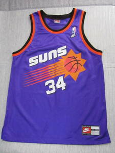 激レア！ 美品 NBA SUNS BARKREY #34 チャールズ・バークレー NIKE製 フェニックス・サンズ　ナイキ　ユニフォーム ジャージ　ゲームシャツ