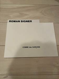 コム デ ギャルソン Comme des Garsons Roman Signer ロンドンで入手した冊子