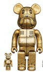 BE@RBRICK SORAYAMA × BAPE(R) CAMO SHARK 100％ & 400％ GOLD 4530956593197