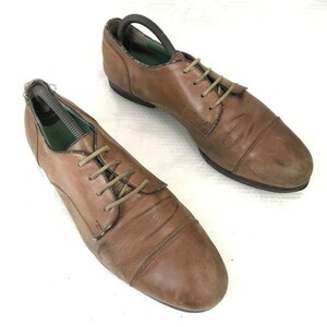 アルフレッドバニスター/alfredo BANNISTER☆本革/ストレートチップ/キャップトゥシューズ【41/26.0/茶/BROWN】dress shoes◎bF-102