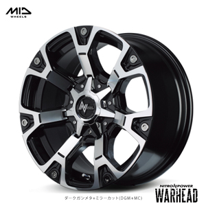 送料無料 マルカ サービス NITRO POWER WARHEAD (DGM+MC) 8.5J-20 +20 6H-139.7 (20インチ) 6H139.7 8.5J+20【1本単品 新品】