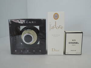 △未使用あり 香水まとめ BVLGARI BLACK ブルガリ ブラック/Christian Dir クリスチャンディオール/CHANE シャネル/管理9951A12-01260001