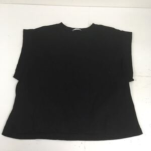 送料無料★ZARA ザラ★半袖Tシャツ　トップス★Lサイズ★ブラック　黒#60725sj61