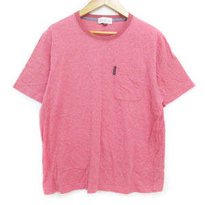 エレメント オブ シンプルライフ element of SIMPLE LIFE Tシャツ カットソー 半袖 クルーネック 総柄 M 赤 レッド /FF48 メンズ