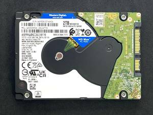 【送料無料】 ★ 2TB ★　WD Blue　/　WD20SPZX　【使用時間：17 ｈ】2021年製　Western Digital Blue 新品同様 2.5インチ内蔵HDD/7mm 即決