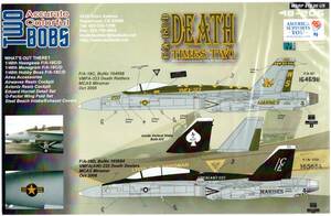 1/48 TWO BOBS ツーボブス デカール 48-206 F/A-18C/D Death Times Two Hornets 