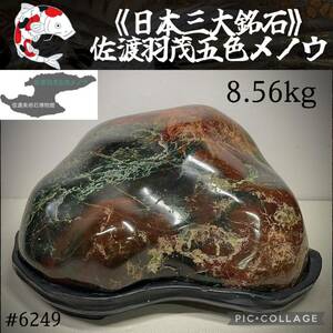 【水石復興イベント】 水石 佐渡羽茂五色メノウ 横24×高12(cm)8.56kg佐渡赤玉石 佐渡錦紅石 赤玉赤石盆栽骨董盆石鑑賞石観賞石太湖石6249