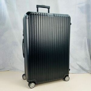 【美品】RIMOWA リモワ SALSA サルサ 最大容量 104L 4輪 MW マルチホイール TSAロック マットブラック 黒色 スーツケース キャリーバッグ