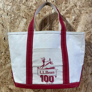 L.L.Bean 100周年 トート バッグ 100th 100 YEARS エルエルビーン BOAT AND TOTE 赤