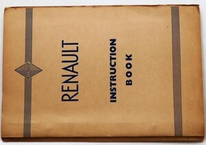 RENAULT EIGHT 1003cc 4 Cylinders Car7S INSTRUCTION BOOK