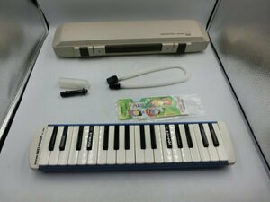 【中古現状品】鍵盤楽器 SUZUKI MELODION A-34C ピアニカ 音楽 楽器 ケース付き 1FA4-T100-6MA898