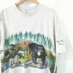 90s USA製 ヴィンテージ Tシャツ HABITAT XCIII  アニマル