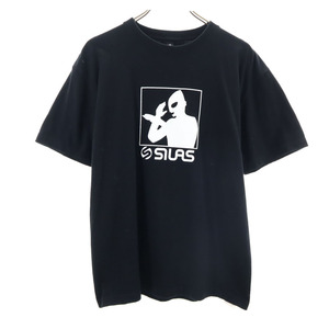 サイラス 両面プリント 半袖 Tシャツ M ブラック SILAS メンズ