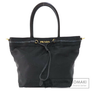 PRADA プラダ ロゴ ハンドバッグ ナイロン素材 レディース 中古