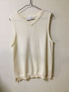 新品　 S I M P L E L I F E V襟ニット ベスト Ｌ