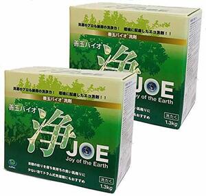 エコプラッツ 善玉バイオ浄 JOE 無香料のエコ洗剤 粉末 1.3kg 2箱セット