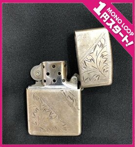 【5CS可05001F】★1円スタート★ ZIPPO ジッポ★オイルライター★STERLING スターリング★2005年★喫煙具★火花OK★コレクション