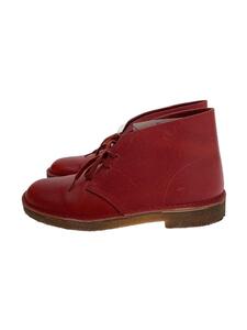 Clarks◆ブーツ/UK7.5/RED/レザー/13292//