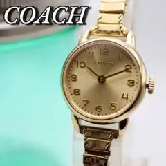 極美品 COACH ラウンド ゴールド レディース腕時計 782